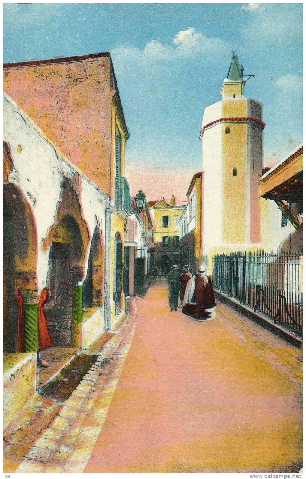 Algérie - BLIDA - rue Gueydon et la Mosquée * PRIX FIXE -