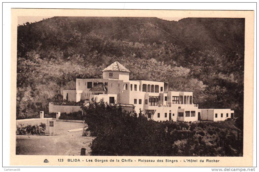 Algérie - Blida - Les Gorges de la Chiffa - Ruisseau des singes - L'hôtel du Rocher - Editeur CAP N° 123