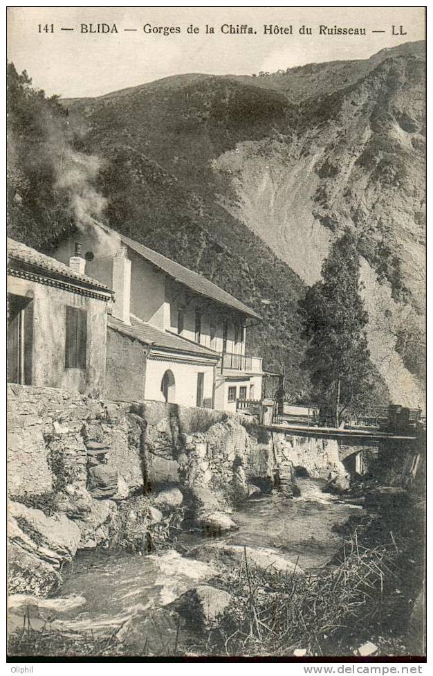 ALGERIE BLIDA GORGES DE LA CHIFFA HOTEL DU RUISSEAU
