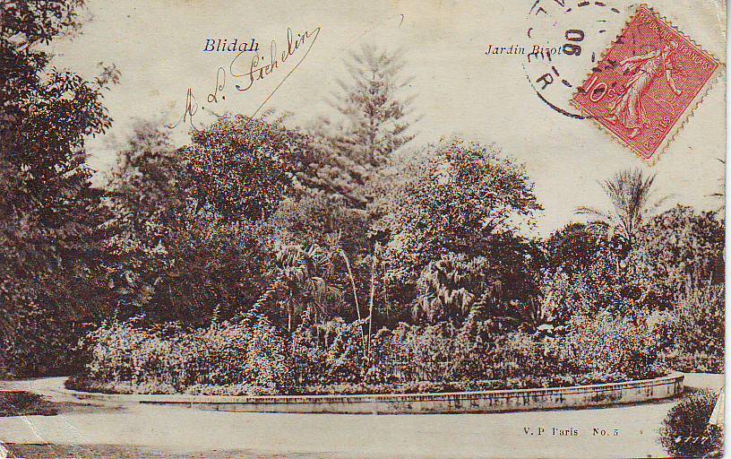 ALGERIE -- BLIDAH -- Jardin Bizot