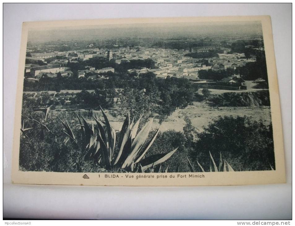 ALGERIE - BLIDA - VUE GENERALE PRISE DU FORT MIMICH (EDITION C.A.P. STRASBOURG N° 1)
