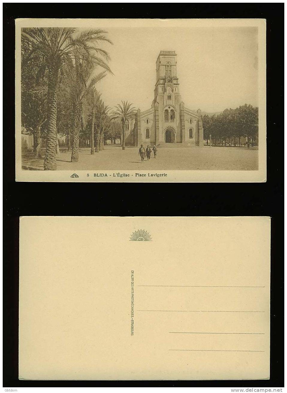Algérie - Blida - l'Eglise - Place Lavigerie