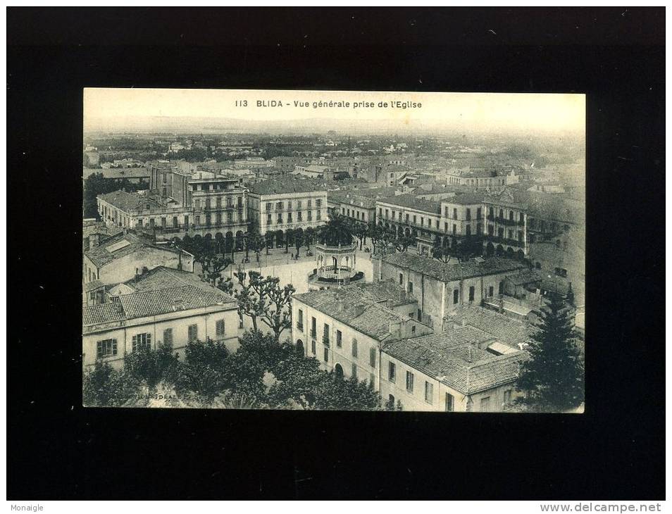 ALGERIE BLIDA VUE GENERALE PRISE DE L EGLISE