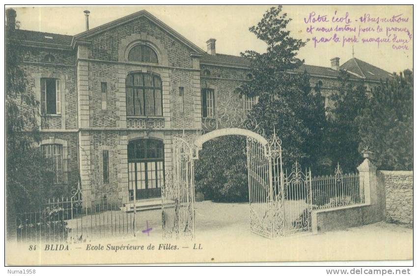ALGERIE BLIDA ECOLE SUPERIEURE DE JEUNES FILLES