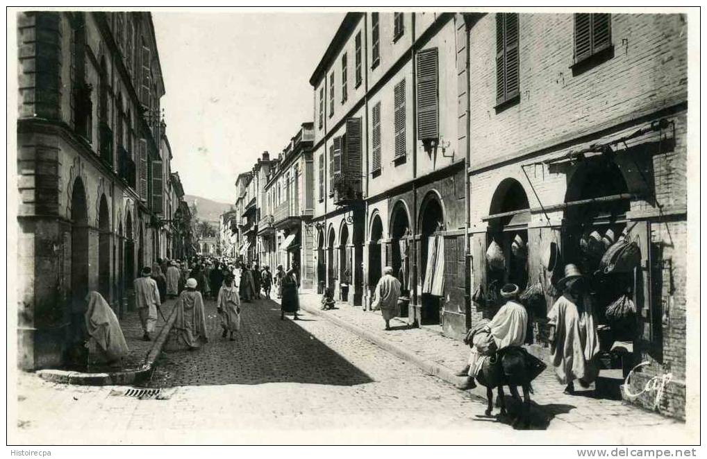 ALGERIE - BLIDA -  RUE D' ALGER   CARTE PHOTO