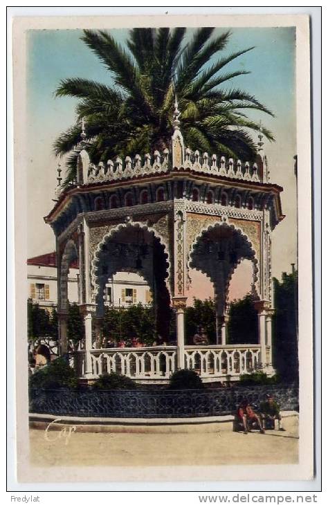 BLIDA EN ALGERIE LE KOSQUE DE LA PLACE D´ARMES CARTE CIRCULEE