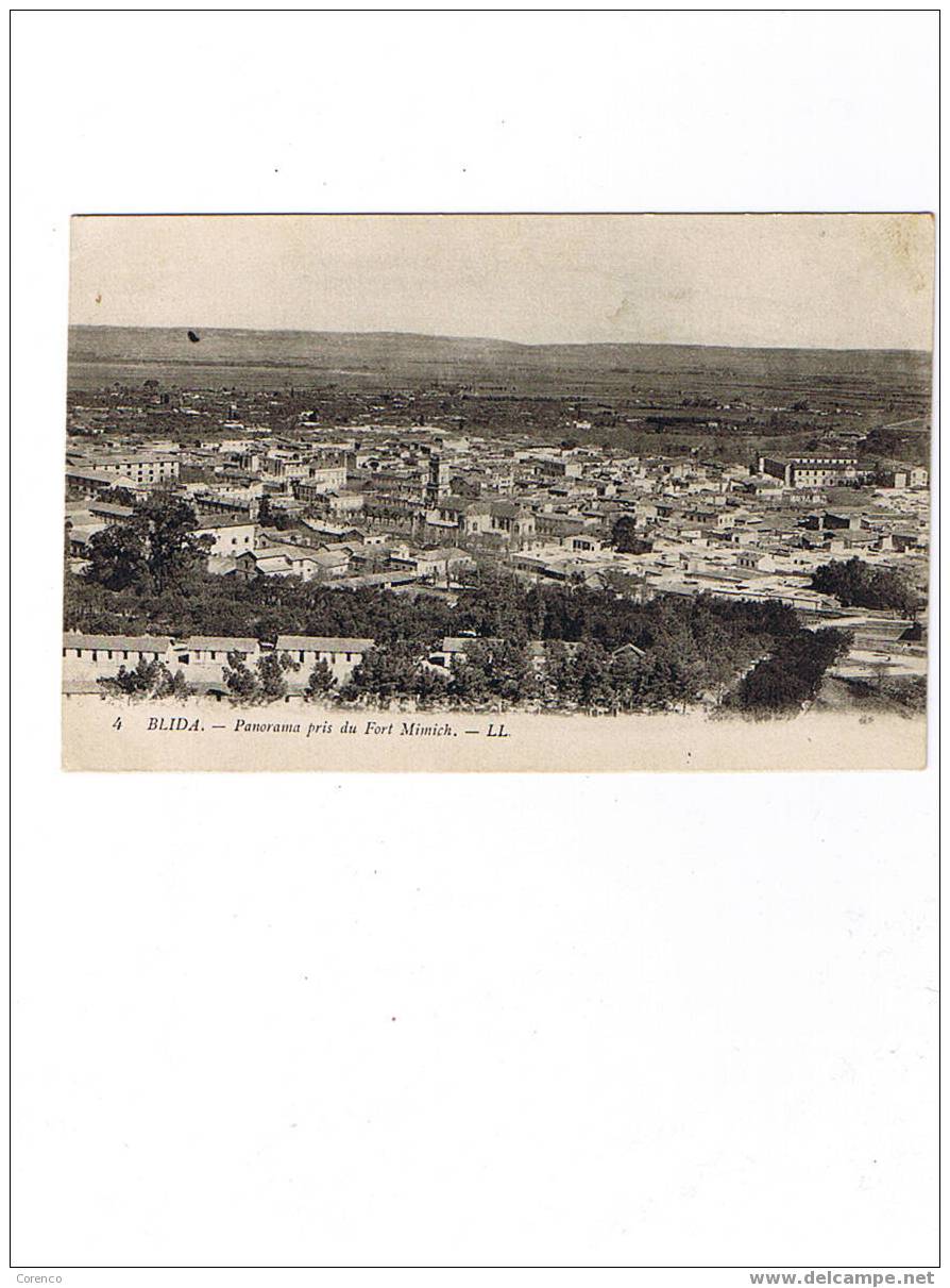 BLIDA   4  panorama pris du fort mimik   écrite  1917