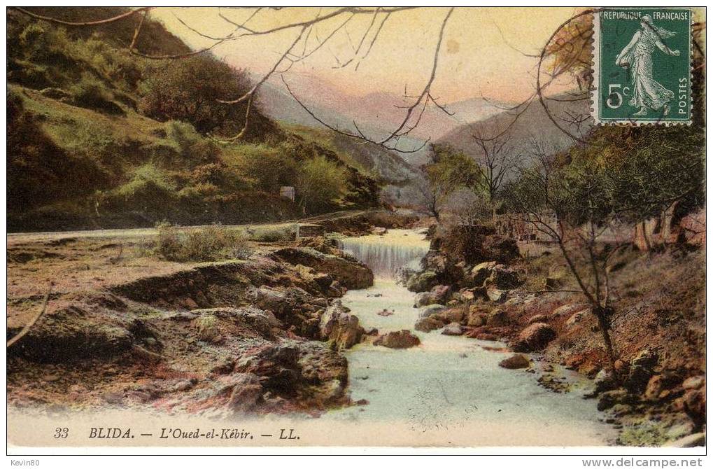 ALGERIE BLIDA L'Oued el Kébir cpa couleur
