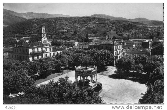ALGERIE.  BLIDA. PLACE D'ARMES.  carte couleur.