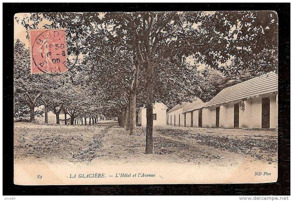 CPA ANCIENNE - ALGÉRIE  BLIDA - LA GLACIERE  L'HOTEL ET L'AVENUE-