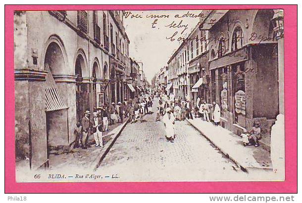 66  - BLIDA LA RUE D´ALGER - CHEMISES ESCOMPTE RECOUVREMENT