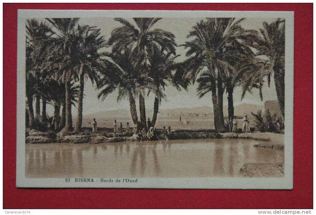 cpa Biskra Bords de l'Oued