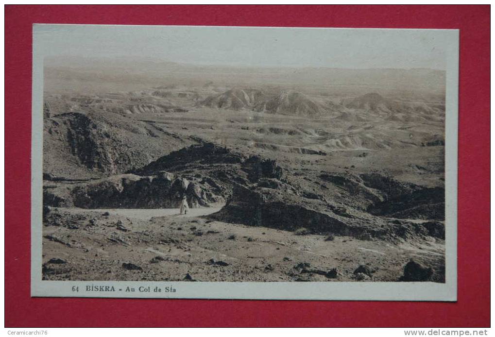 cpa Biskra Au col de Sfa