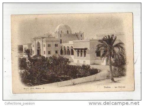 cp, Algérie, Biskra, Le Casino, voyagée 1909