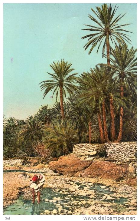 Afrique > Algérie ( Biskra ) EL KANTARA dans la riviére Scènes et Types d'Afrique du Nord- Editions Sirecky *PRIX FIXE