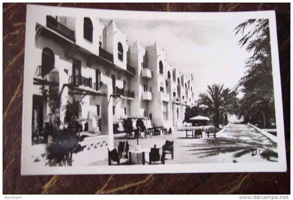 CPA--GG-- ALGERIE - BISKRA  - HOTEL TRANSATLANTIQUE cap