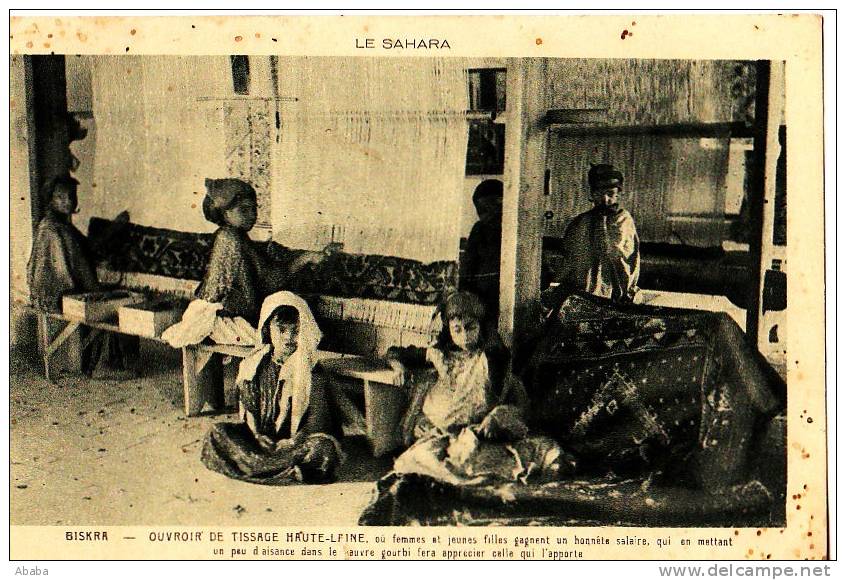 BISKRA OUVROIR DE TISSAGE DE HAUTE LAINE