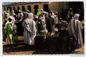 Algérie - Carte Postale Biskra - Le Marché (Edition JOMONE)