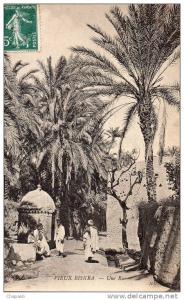 biskra une rue animée