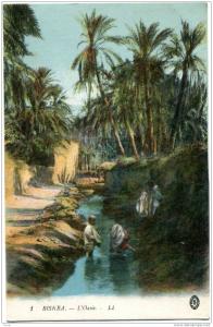BISKRA     L'oasis   superbe carte
