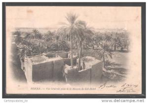 CPA Biskra, Vue Generale prise de la Mosquee de Sidi-Malek