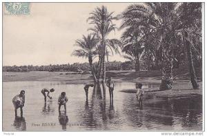 G- BISKRA  IRRIGATION DES DATTIERS CPA CIRCULEE