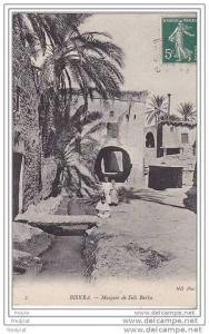 G-  BISKRA MOSQUEE DE SIDI BARKA CPA CIRCULEE