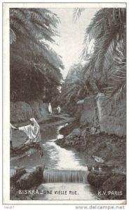 CPA   Algérie Biskra Une vieille rue  (animée)   F590