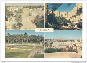 cp, Algérie, BIskra, Multi-Vues, écrite