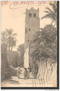 Carte postale ancienne Afrique Algérie Vieux Biskra mosquée de Sidi-Djoudi