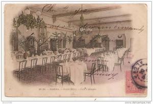 biskra -(cpa/coul/dos non divisé) - 38- royal hôtel - salle à manger