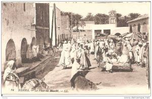 Algérie - Biskra - La Place du Marché - 1921