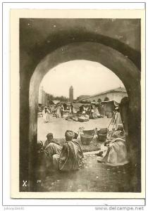 X - BISKRA - VUE SUR LE MARCHE ( Animée ) ALGERIE