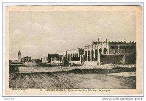COLOMB BECHAR   LES BATIMENTS DES SOUS OFFICIERS ET LA MOSQUEE