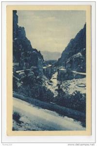 el kantara ( près de batna ) les gorges à contre jour