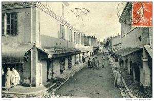 ALGERIE - BATNA - UNE RUE DU QUARTIER ARABE   1909