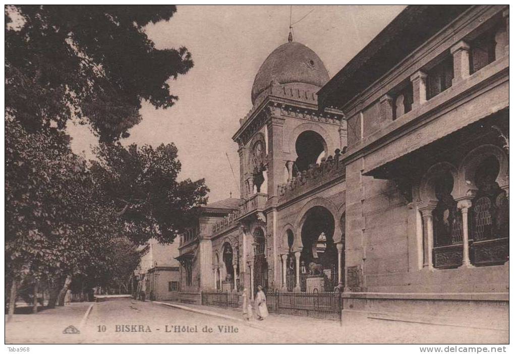 CPA BISKRA L'HOTEL DE VILLE.