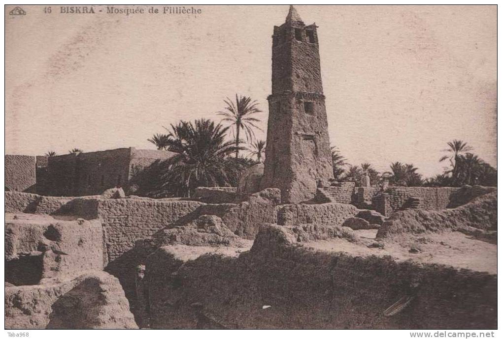 CPA BISKRA MOSQUEE DE FILLIECHE.