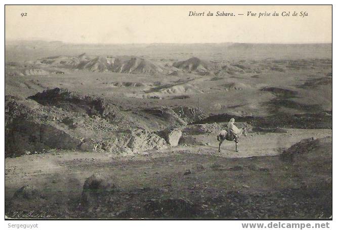 Biskra  environs - vue prise du col de Sfa - (c1197)