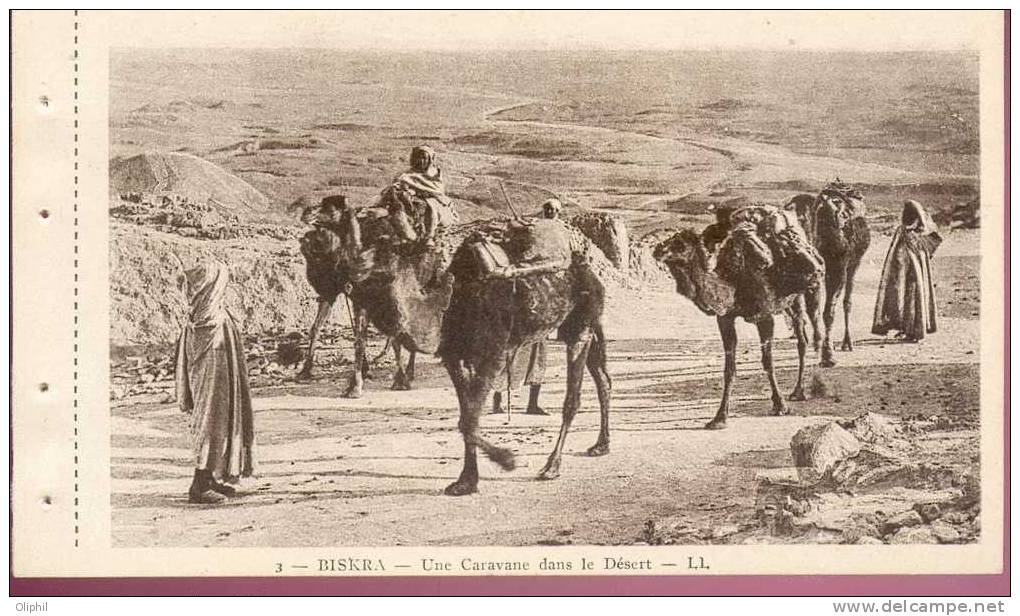ALGERIE BISKRA UNE CARAVA?E DANS LE DESERT