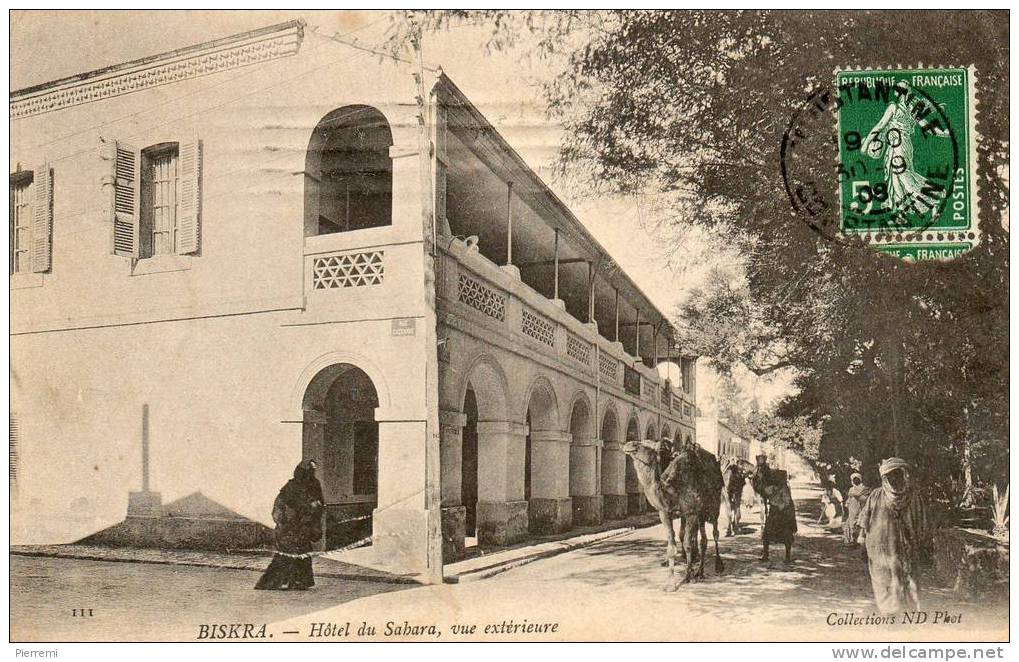 biskra hotel du sahara vue exterieure