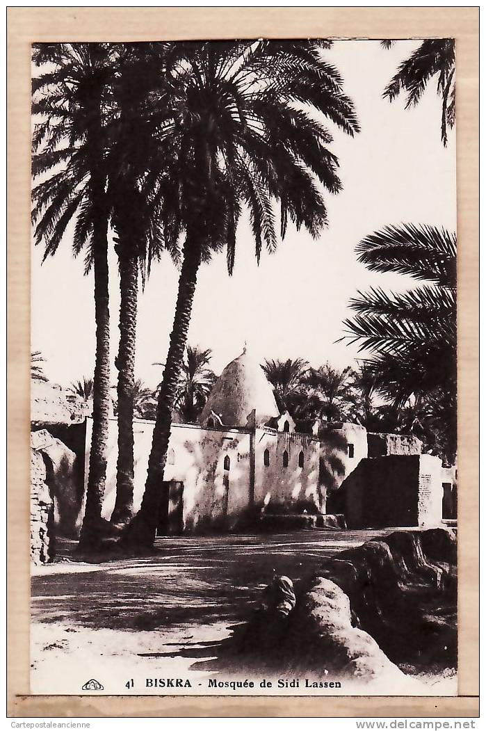 BISKRA MOSQUEE SIDI LASSEN 1930s ¤ CAP 41 ¤ ALGERIE ALGERIA ALGERIEN ARGELIA ALGERIJE ¤557AA