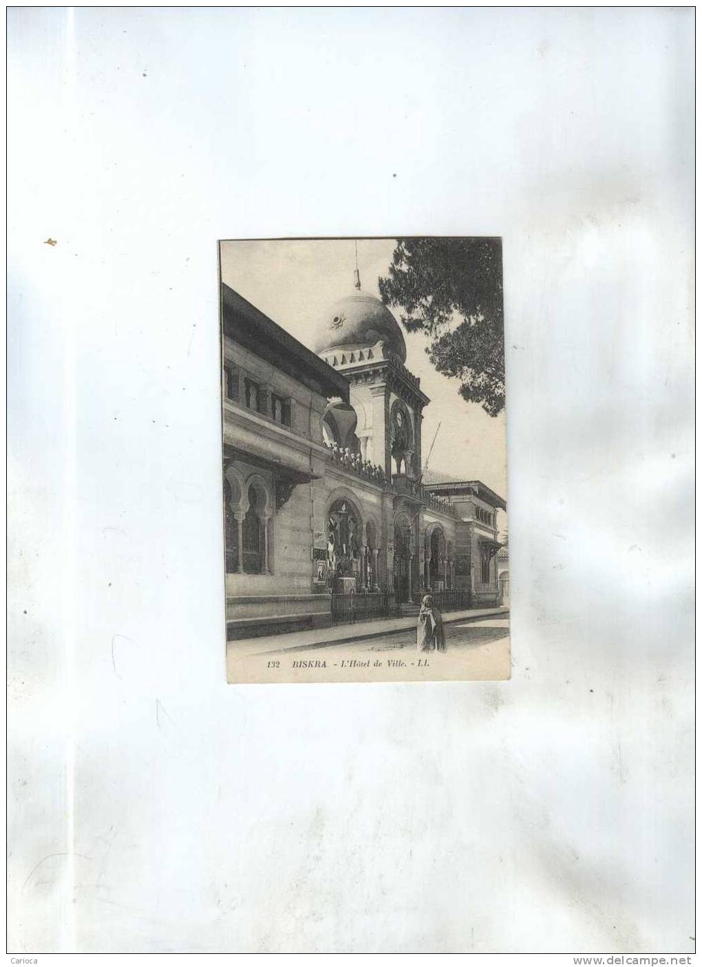 CPA  BISKRA HOTEL DE VILLE