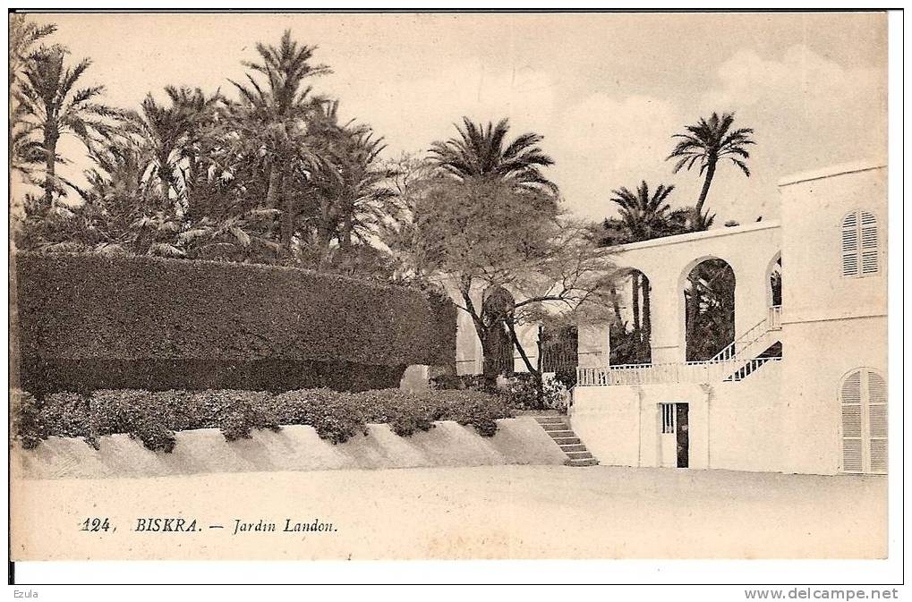 ALGERIE  - BISKRA  Le Jardin Landon