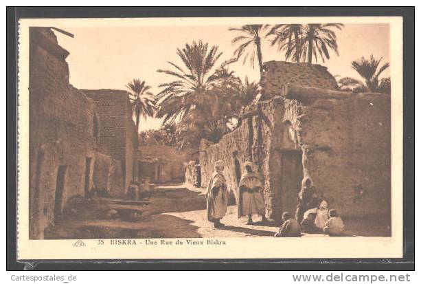 CPA Biskra, Une Rue du Vieux Biskra