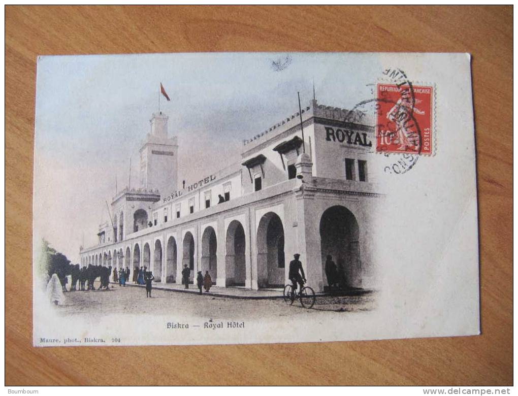 CPA--GG-- Algérie - Biskra - le royal hotel animee