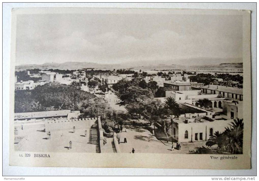 Algérie - CP N° 398G - Biskra, Vue Générale - CPSM/N (état dos)