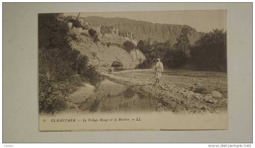 Algérie Biskra El Kantara   le Village rouge et  la Rivière voy 1918? (FRA III 051)