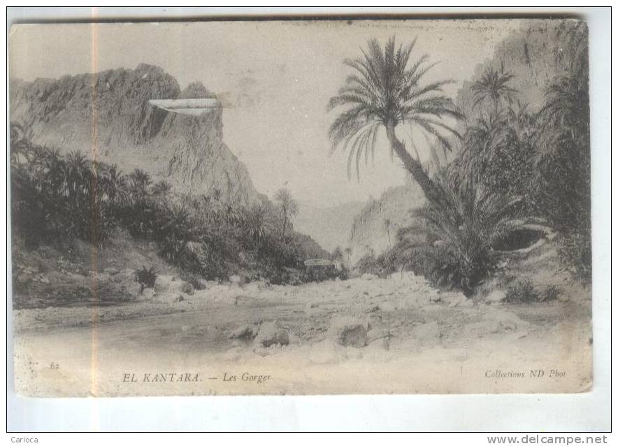 CPA EL KANTARA LES GORGES