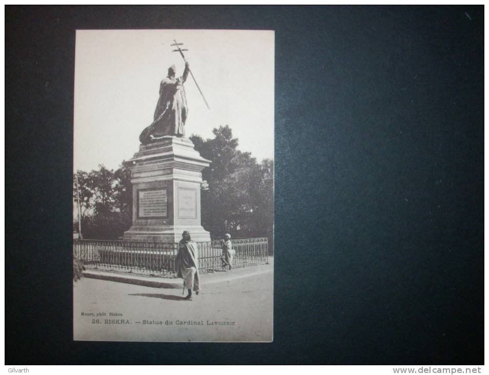 BISKRA statue du cardinal lavigerie - 26  - NON CIRCULEE   L79A